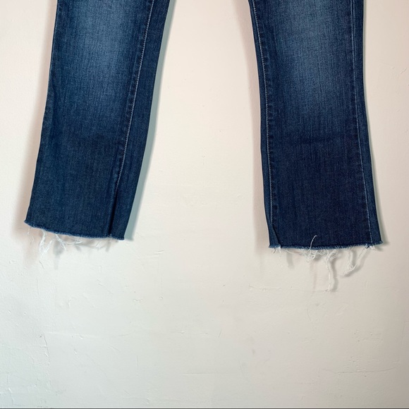 Levi’s slight curve skinny boot cut low rise jeans SZ 26 rough cut hem like new - Picture 3 of 11